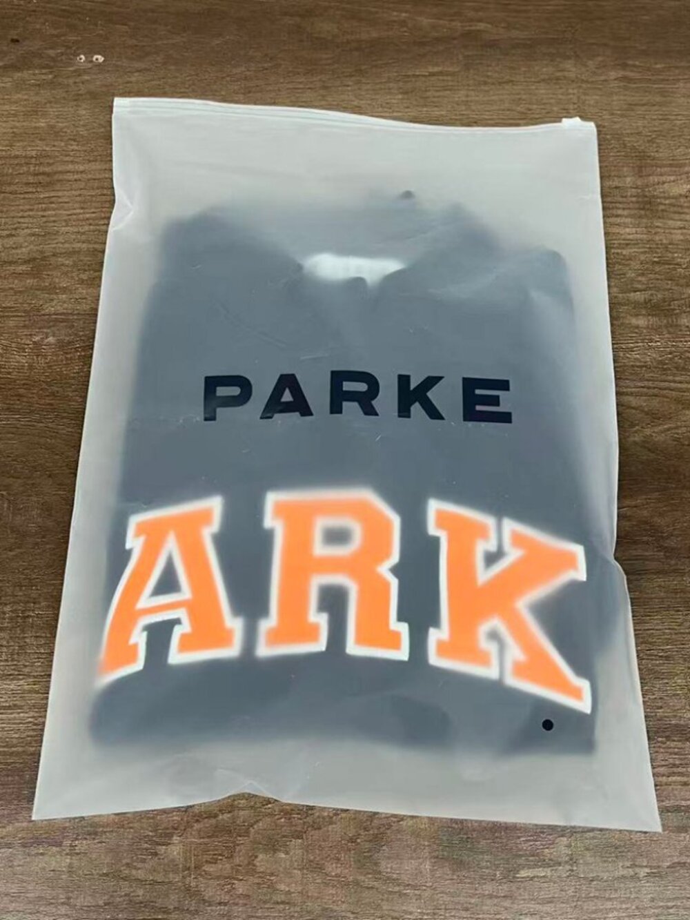 PARKE Navy Varsity Letter Mock Neck Sweatshirt - Picture 2 of 7
